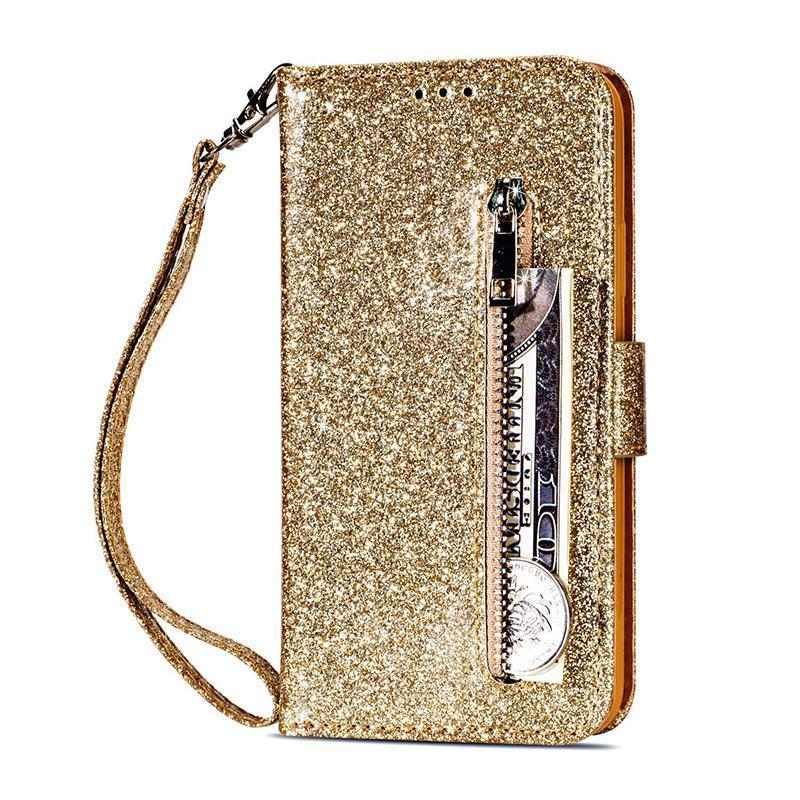 Zipper Wallet PU Leather phone Case