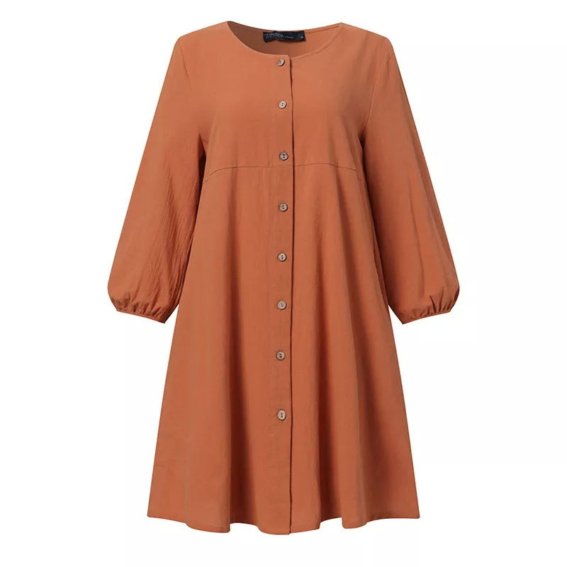 Cotton Linen Button Shirt