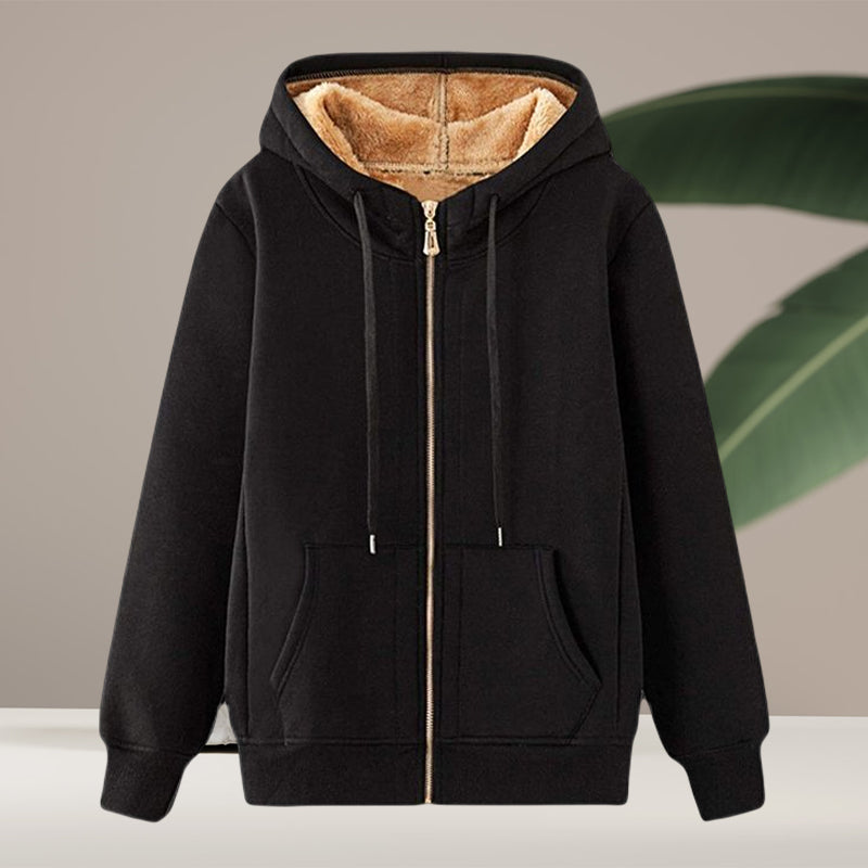 Hooded Zipped Fleece Jacket