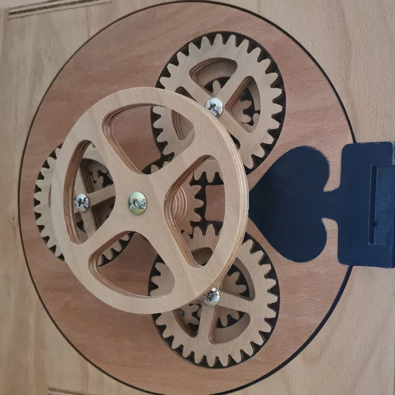 Gear Safe Wooden 3D Puzzle DIY decoration