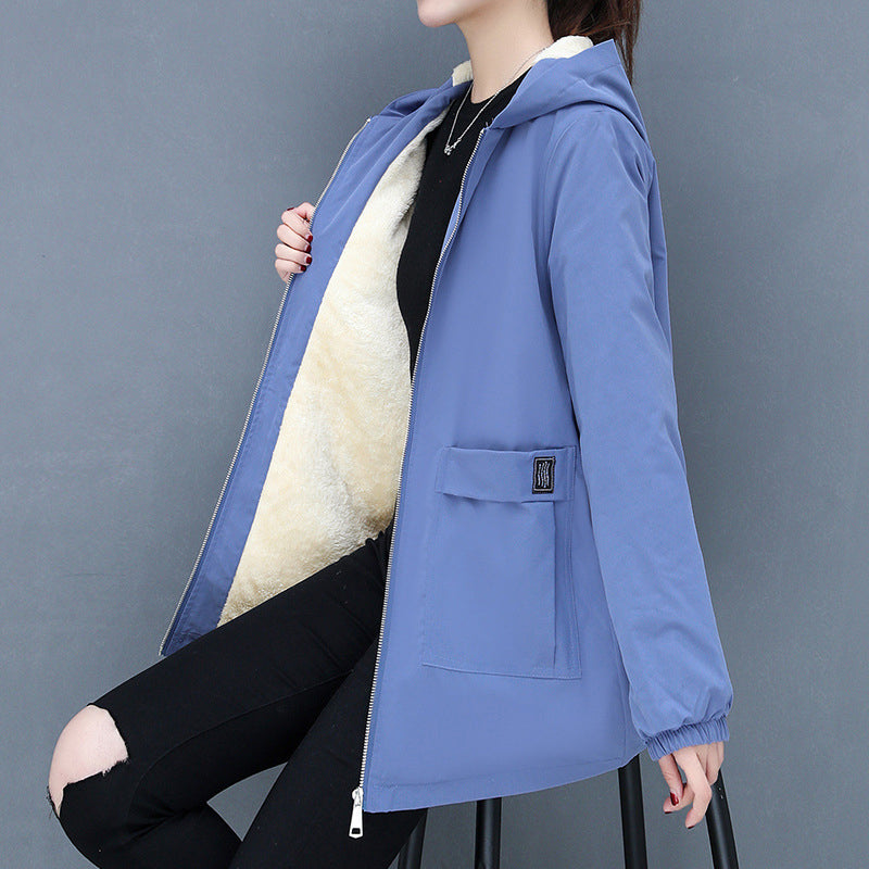 Fleece Solid Color Coat