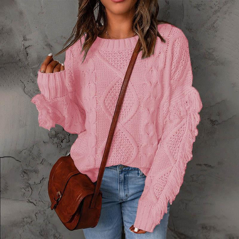 Pullover Crewneck Knit Sweater