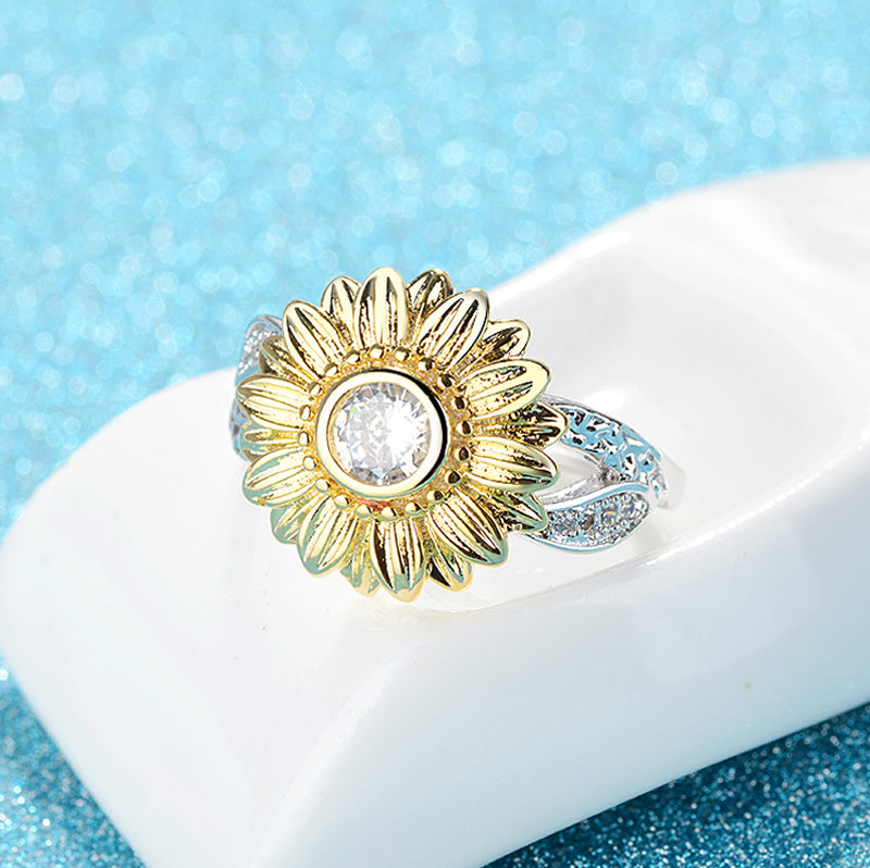 Sunshine Sunflower Ring