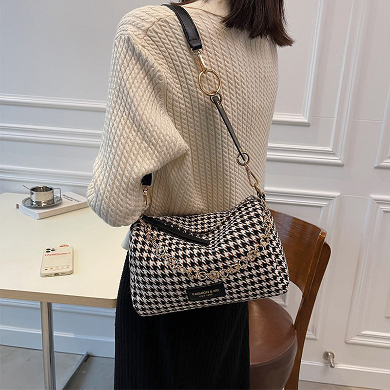 Plaid Shoulder Bag