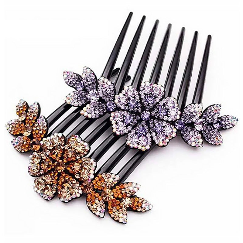 Crystal Decor Hair Side Comb