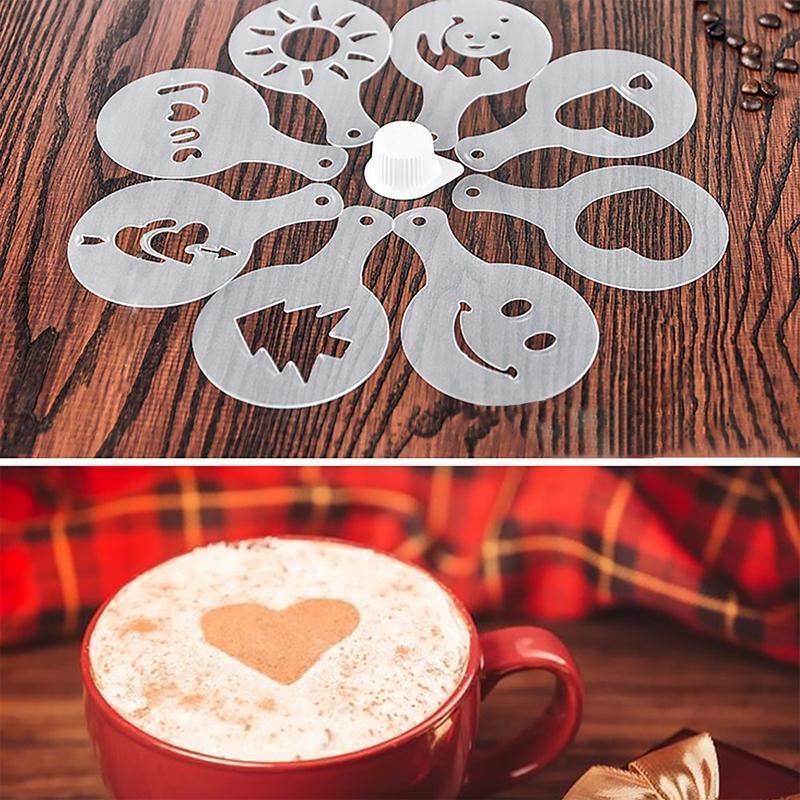 Plastic Latte Art Mold, Luxury Coffee Printing Model