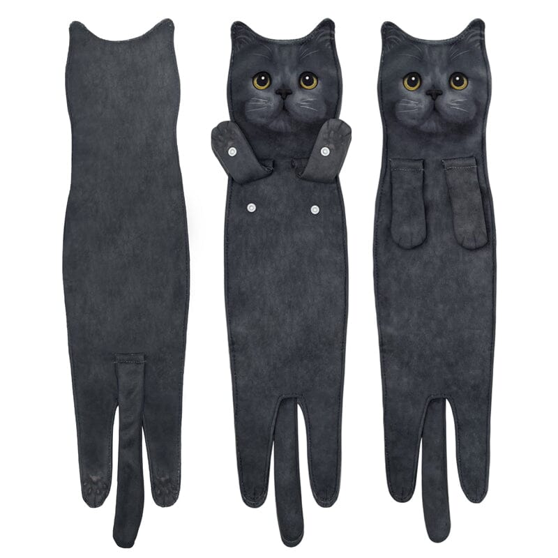 Cute Cat Hand Towel