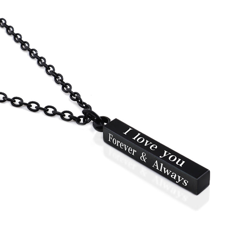 Stainless Steel Wishing Post Pendant Necklace