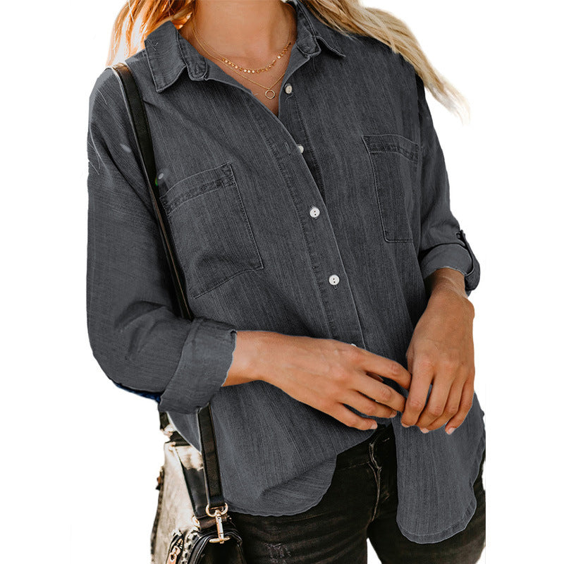 Long Sleeve Denim Shirt