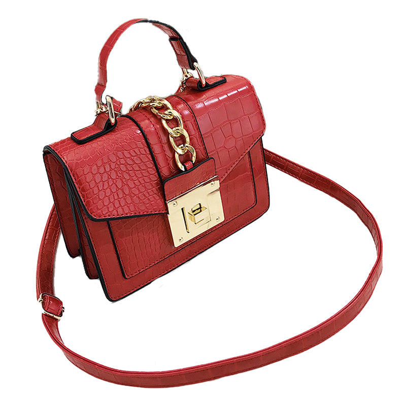 Stone Pattern Small Square Bag