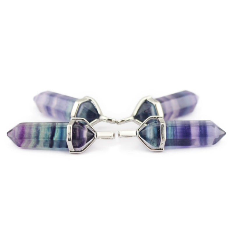 Rainbow Fluorite Pendant Necklace