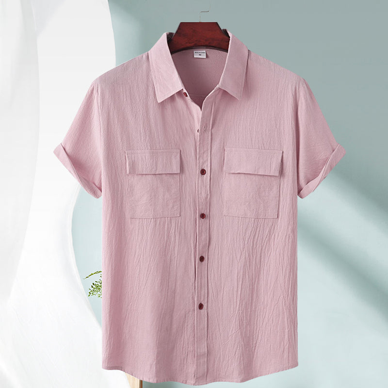Men's Linen Short Sleeve Shirt