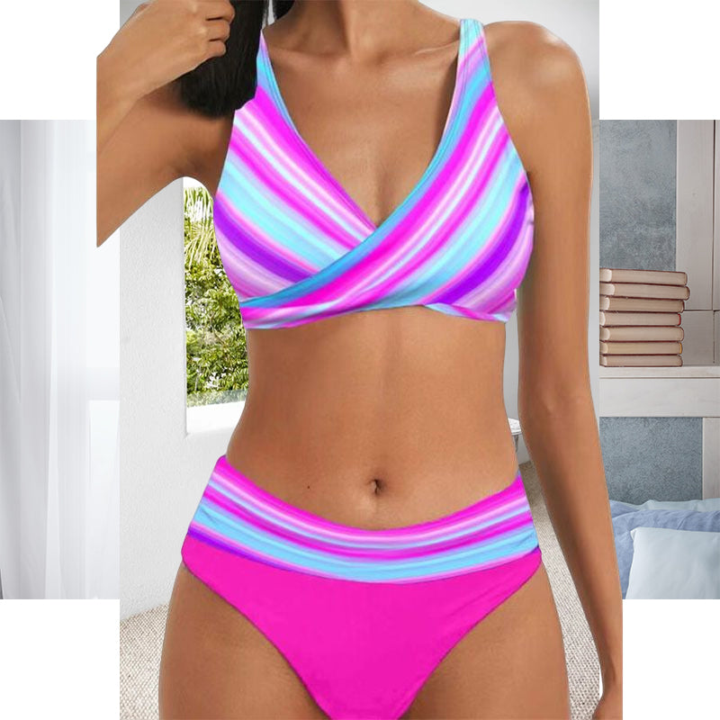 Two-piece Striped Swimsuit