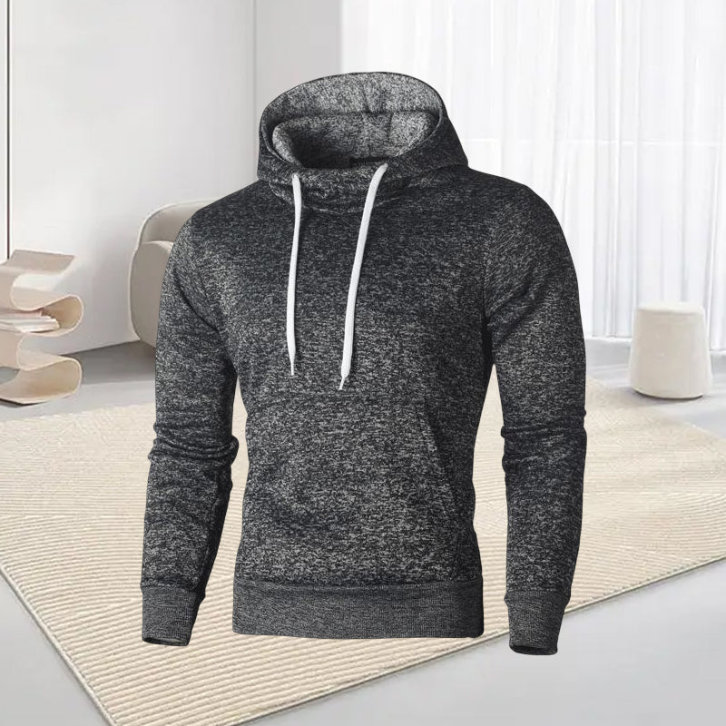 Men's Fleece Hooded Pullover Slim Sweater