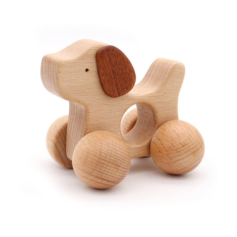 Wooden Inertial Pulley Toy