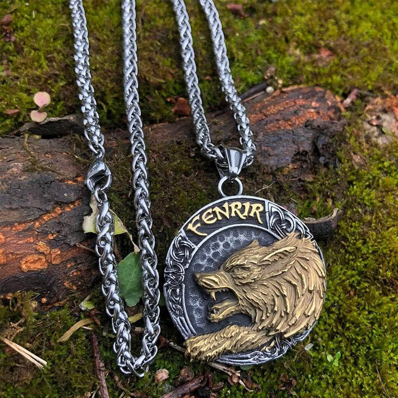 Vikings Wolf Fenrir StainlessStell Necklace
