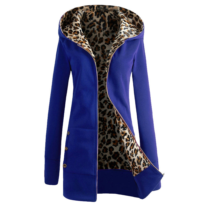 Thickened Leopard Print Coat