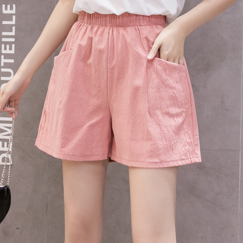 Women's Casual Summer Cotton Linen Shorts