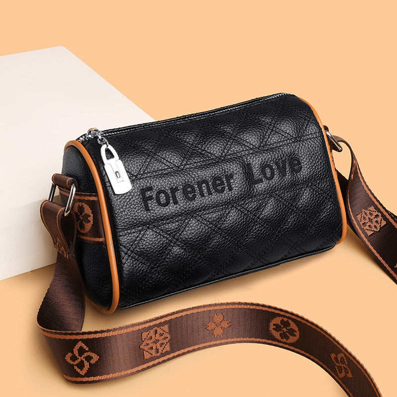 Lingge Cowhide Pillow Bag