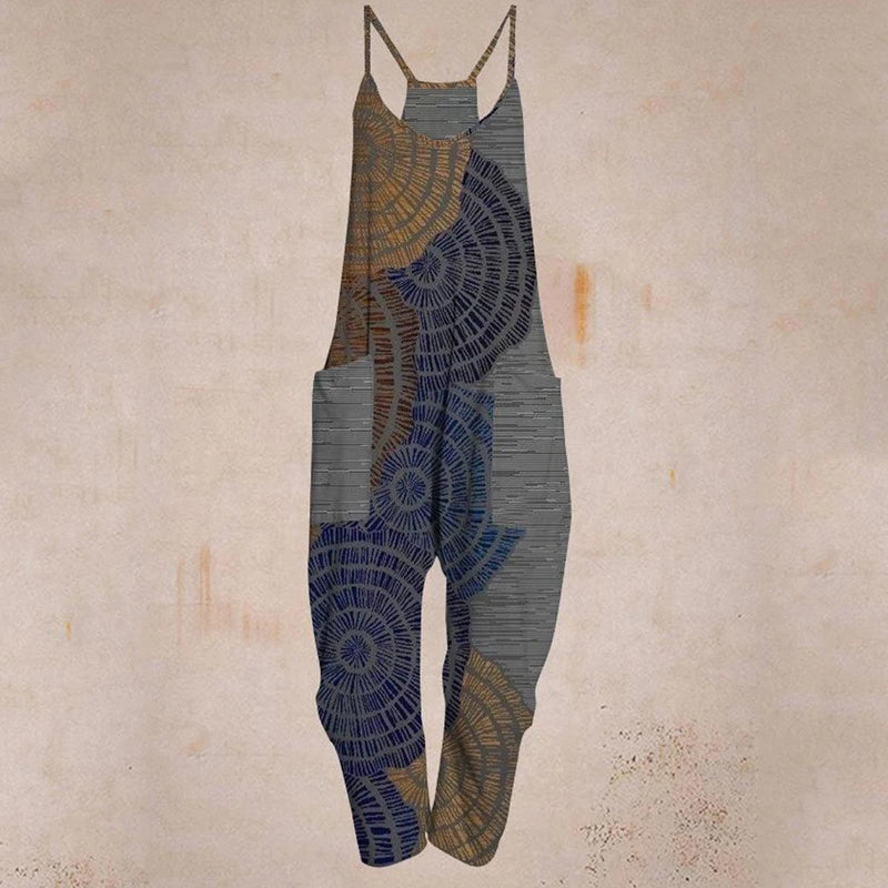 Casual Leaf Print Comfortable Jumpsuit