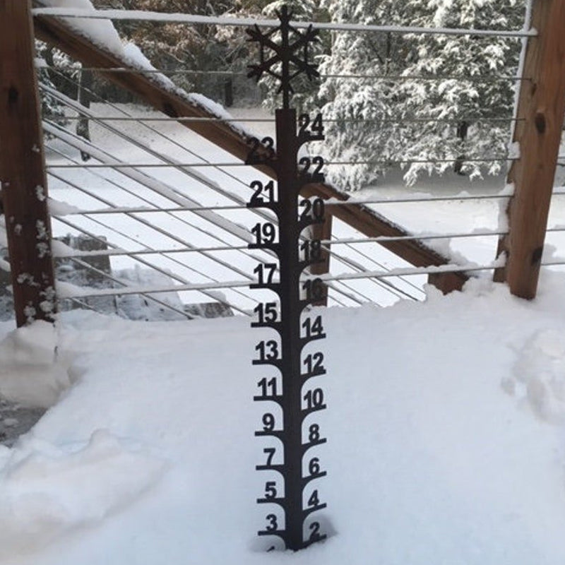 Snowflake/Snowmobile 24" Custom Snow Gauge