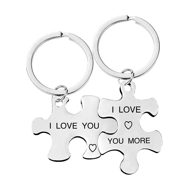 Puzzle Keychain Set for Couple