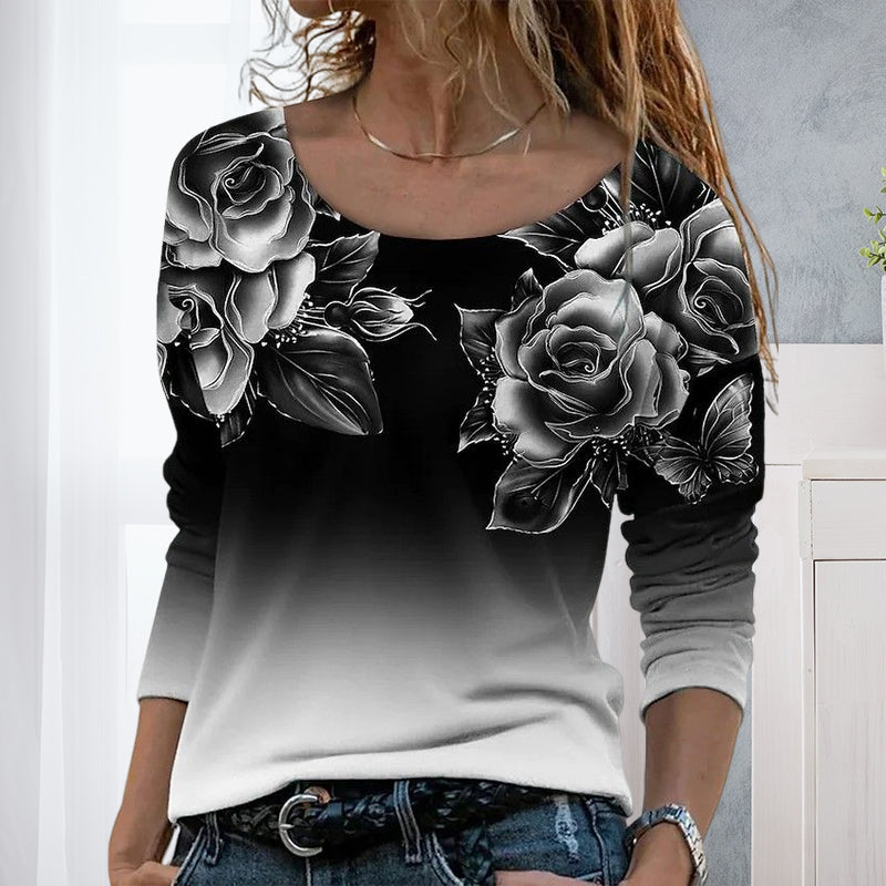 Crew Neck Casual 3D Print T-Shirt