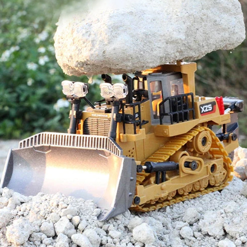 Alloy Bulldozer Toys Pushing Sand and Snow