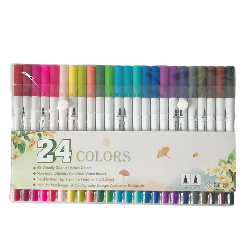 Double-sided watercolor pencil set