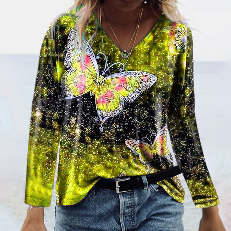 Butterfly Print T-shirt