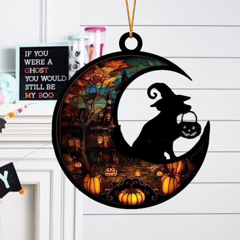Animals on the moon decoration