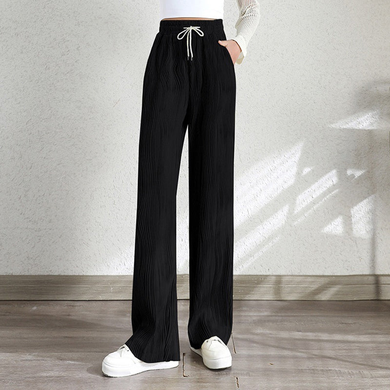 Water Ripple Wide Leg Pants
