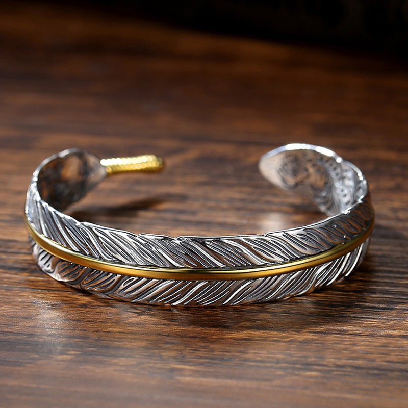 Vintage feather bracelet