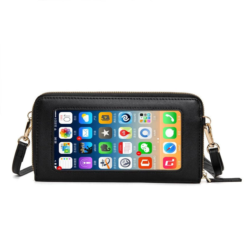 Touch Screen RFID Blocking Cellphone Purse