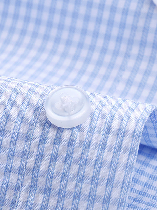 Fine Grid Refreshing Business Shirt