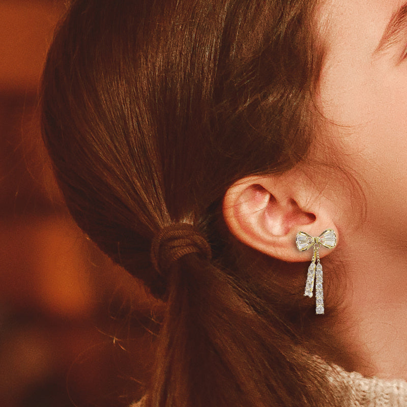 Butterfly Rhinestone Earrings