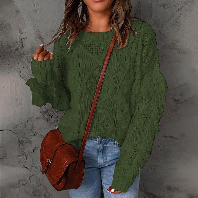 Pullover Crewneck Knit Sweater
