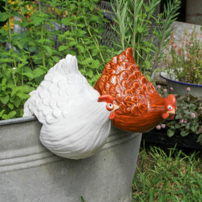 Ladder Hen Ornaments