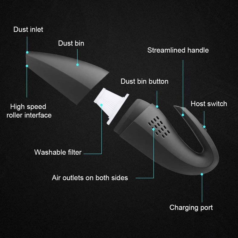 Small Handheld High Power Wireless Household Car Dual-use Vacuum Cleaner