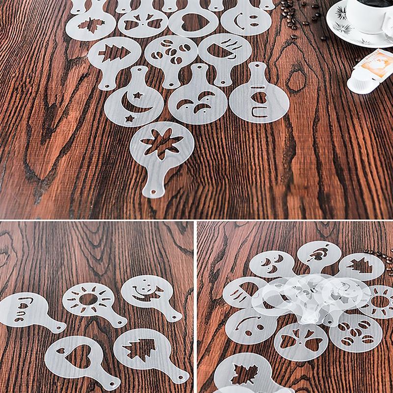 Plastic Latte Art Mold, Luxury Coffee Printing Model