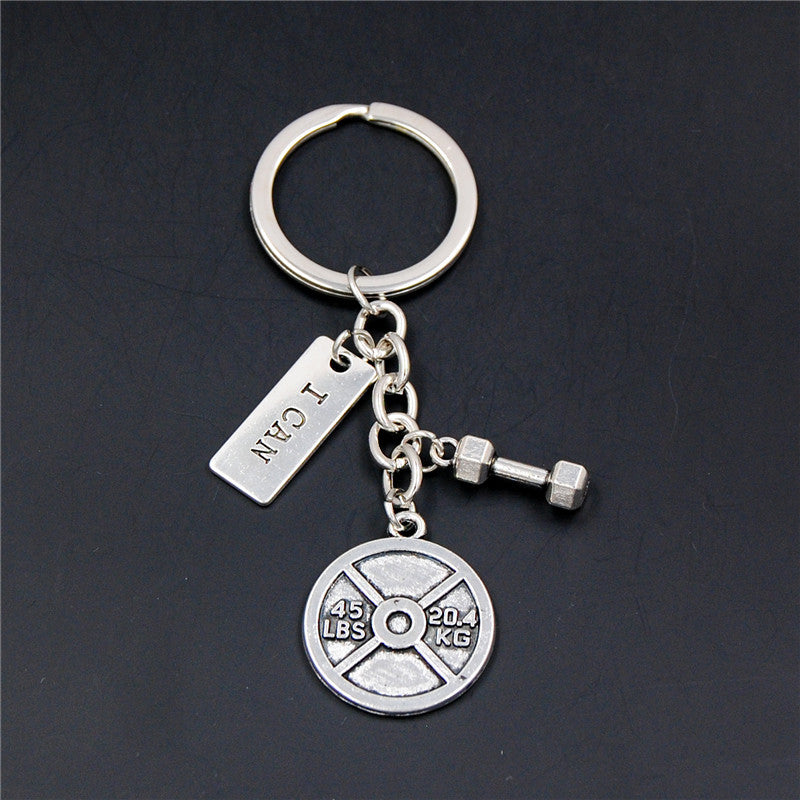 Dumbbell Keychain