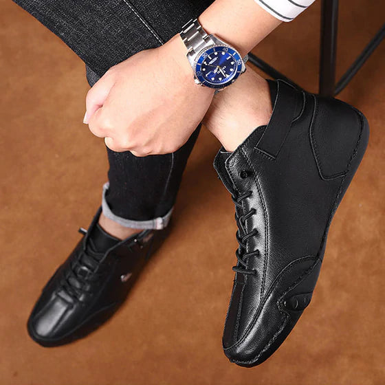 Fashionable Monochromatic Martin Boots