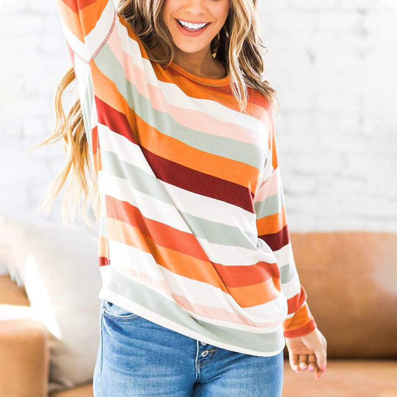 Striped Crew Neck T-Shirt