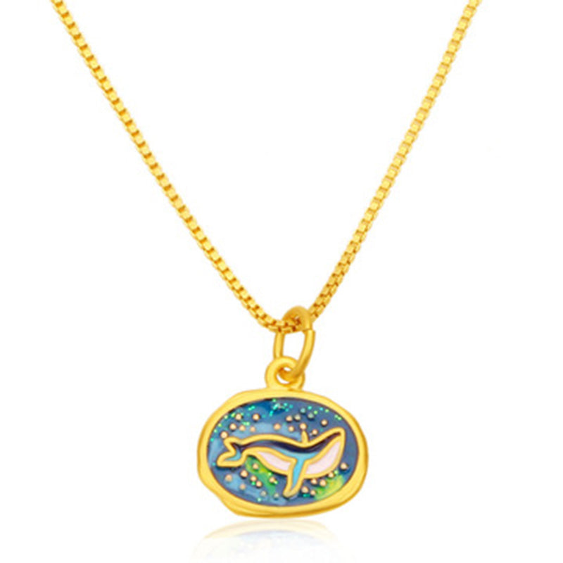 Children's Starry Whale Necklace