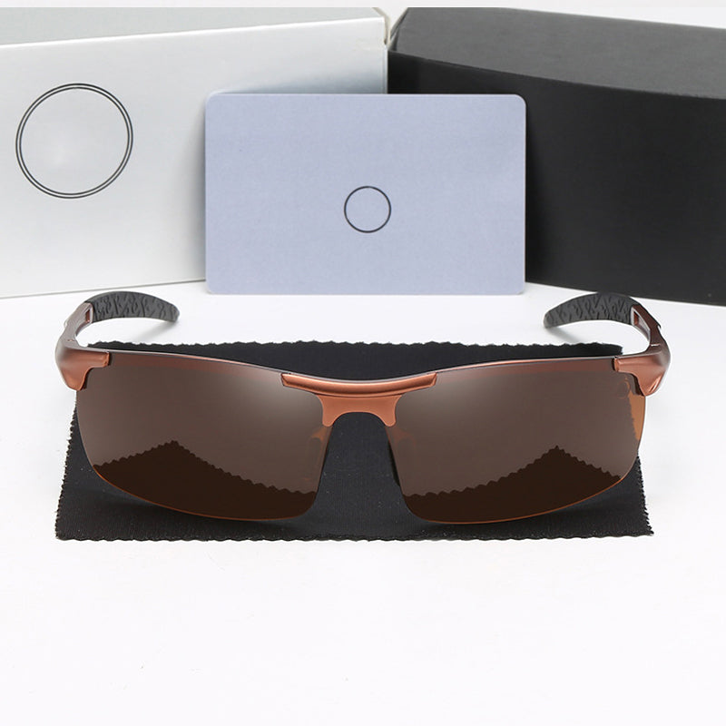 Men's Photochromic Sunglasses with Anti-glare Polarized Lens