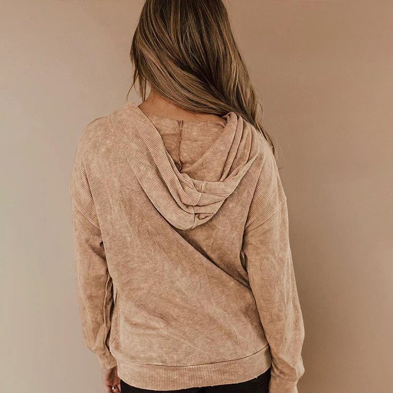 Waffle Hooded T-shirt