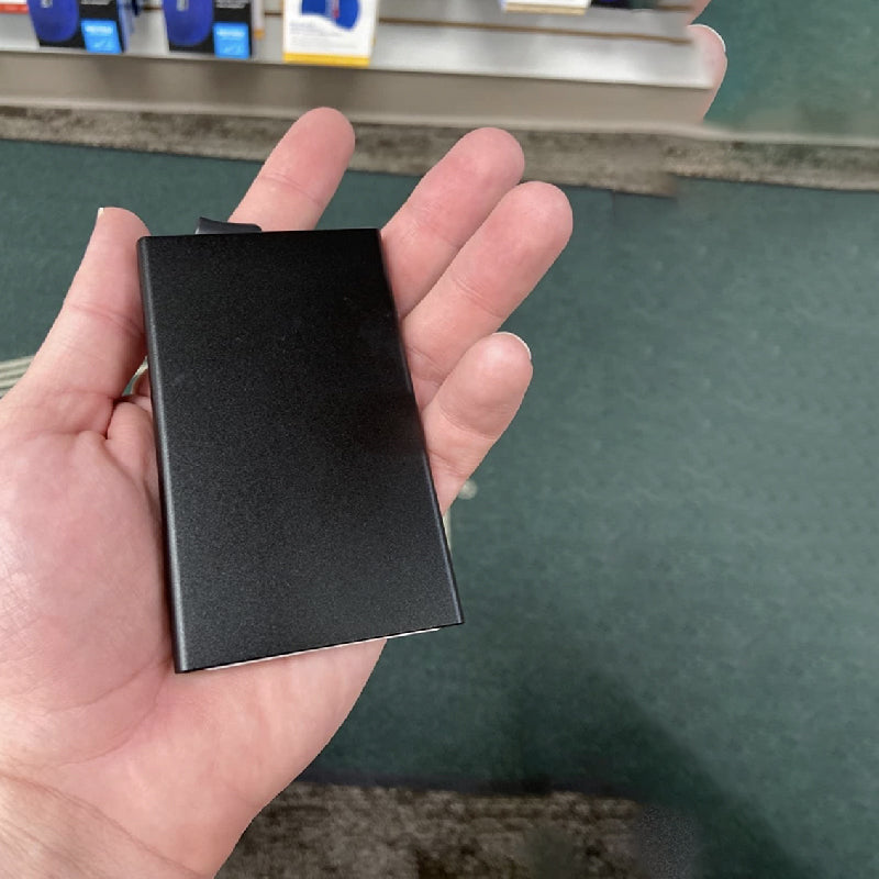 RFID Aluminum automatic card wallet