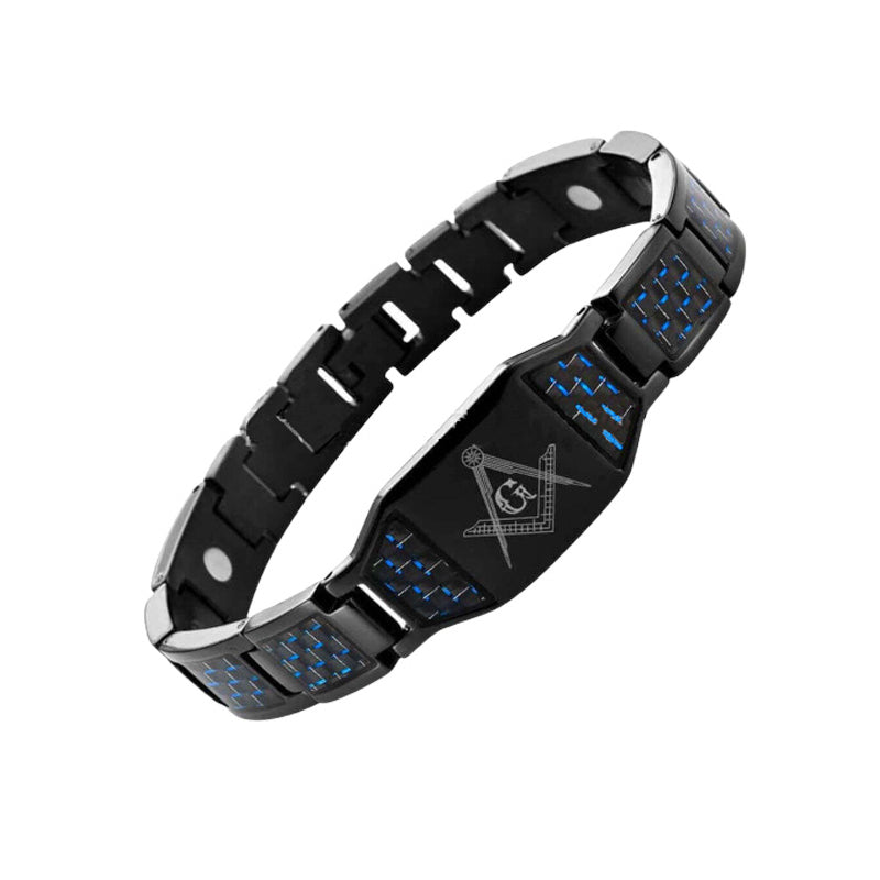Carbon Fiber Magnet Titanium Steel Bracelet