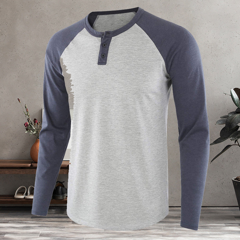Men's Henley Long Sleeve T-Shirt