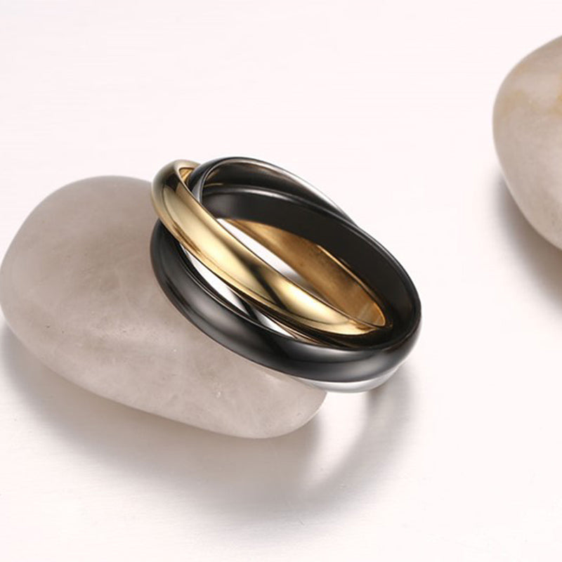 Anxiety Relieving Triple Interlocking Ring